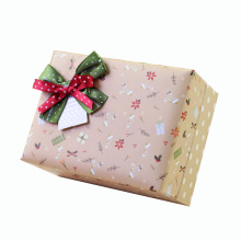 Delicate Custom Gift Packaging Box with Silk Bow